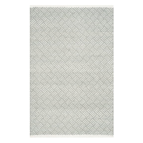 SAFAVIEH Boston Donnchad Geometric Cotton Area Rug, Grey, 6' x 9'
