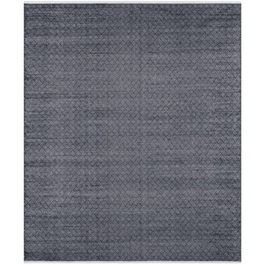 SAFAVIEH Boston Donnchad Geometric Cotton Runner Rug, Navy, 2'3" x 9'