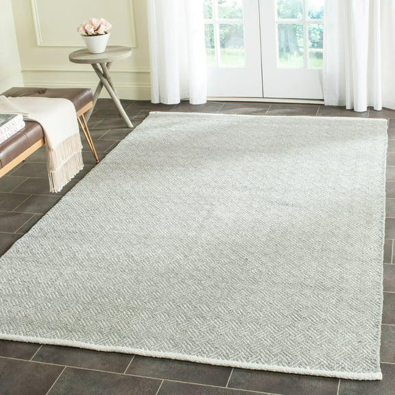 SAFAVIEH Boston Donnchad Geometric Cotton Area Rug, Grey, 9' x 12'