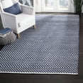 thumbnail image 1 of SAFAVIEH Boston Peter Geometric Cotton Area Rug, Navy, 5' x 8', 1 of 7