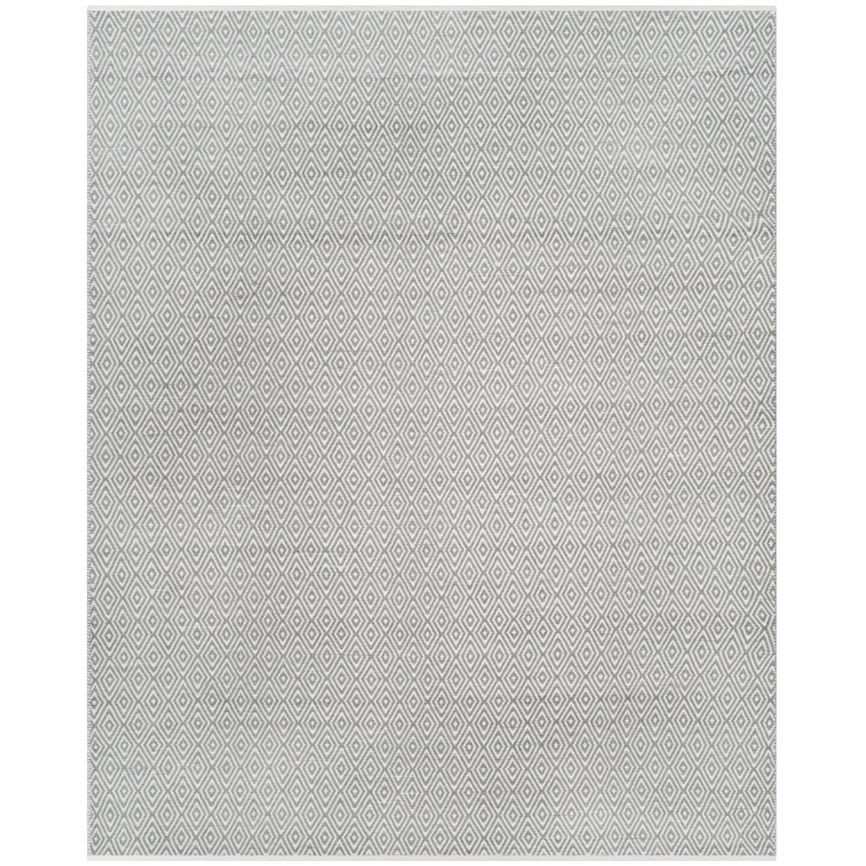 SAFAVIEH Boston Victoria Geometric Cotton Area Rug, Grey, 4' x 6'