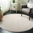 thumbnail image 1 of SAFAVIEH Boucle Lauressa Solid Machine Washable Area Rug, Beige, 6' x 6' Round, 1 of 10