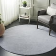 thumbnail image 1 of SAFAVIEH Boucle Lauressa Solid Machine Washable Area Rug, Gray, 6' x 6' Round, 1 of 10