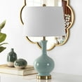 thumbnail image 1 of SAFAVIEH Bowie 26 in. Solid Ceramic Table Lamp, Sea Blue, 1 of 4