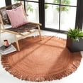 thumbnail image 1 of SAFAVIEH Braided Abby Solid Reversible Area Rug, Rust, 8' x 8' Round, 1 of 7