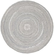 SAFAVIEH Braided BRD452F Handwoven Light Grey Rug