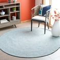 thumbnail image 1 of SAFAVIEH Braided Beuregard Solid Reversible Area Rug, Blue/Ivory, 3' x 3' Round, 1 of 11