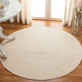 thumbnail image 1 of SAFAVIEH Braided Caleb Solid Polyester Reversible Area Rug, Beige, 3' x 3' Round, 1 of 7