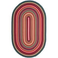 thumbnail image 1 of SAFAVIEH Braided Candyce Colorful Bordered Area Rug, Multi, 6' x 9' Oval, 1 of 3