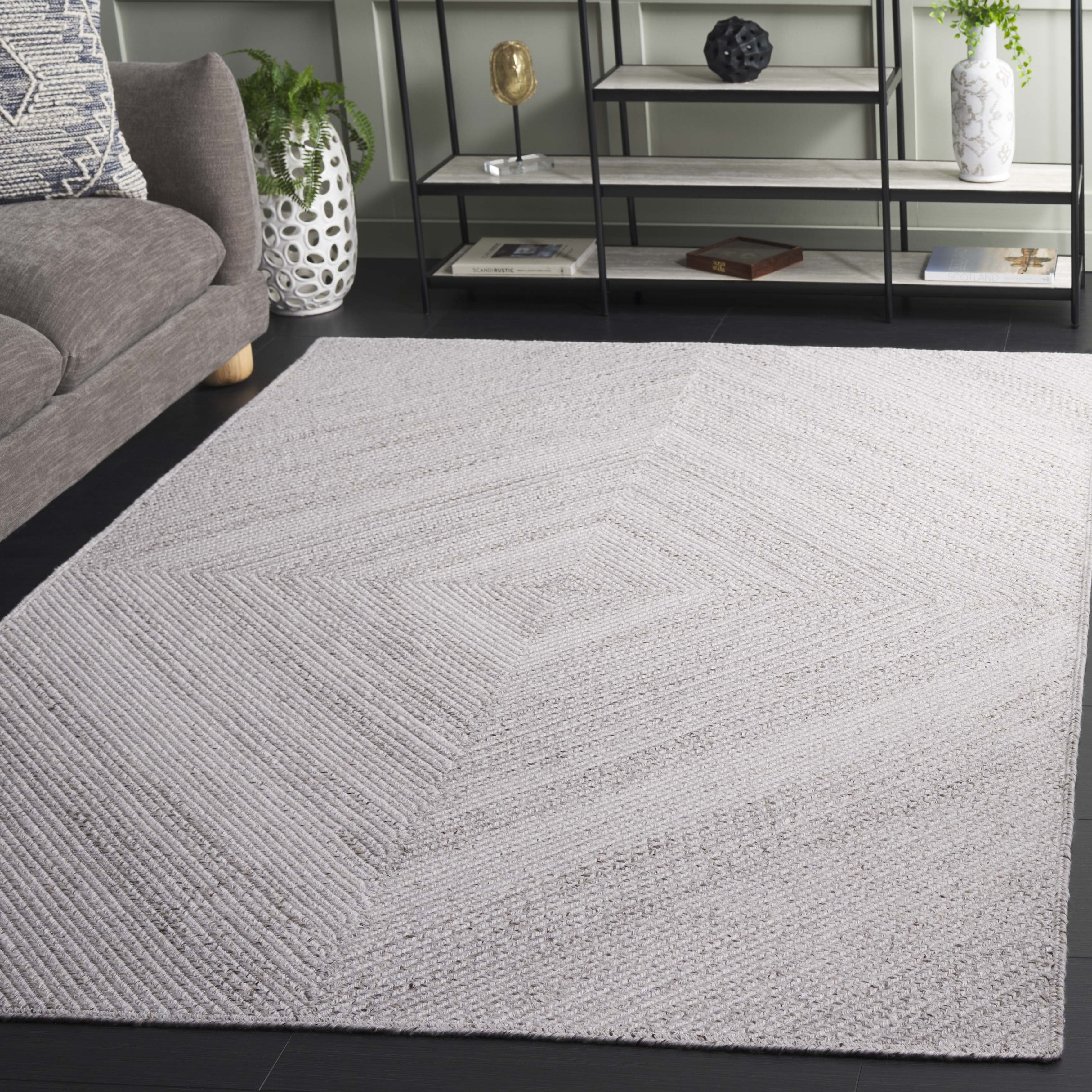 SAFAVIEH Braided Carleen Geometric Area Rug, Beige, 3' x 5'