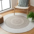 thumbnail image 1 of SAFAVIEH Braided Celinda Solid Polyester Reversible Area Rug, Beige/Light Gray, 5' x 5' Round, 1 of 7
