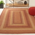 thumbnail image 1 of SAFAVIEH Braided Claes Bordered Reversible Area Rug, Yellow/Red, 5' x 8', 1 of 12