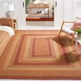 thumbnail image 1 of SAFAVIEH Braided Claes Bordered Reversible Area Rug, Yellow/Red, 8' x 10', 1 of 12