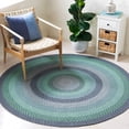 thumbnail image 1 of SAFAVIEH Braided Claes Bordered Reversible Area Rug, Gray/Green, 5' x 8' Oval, 1 of 11