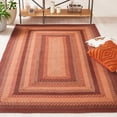 thumbnail image 1 of SAFAVIEH Braided Claes Bordered Reversible Area Rug, Orange/Rust, 6' x 9', 1 of 12
