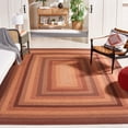 thumbnail image 1 of SAFAVIEH Braided Claes Bordered Reversible Area Rug, Orange/Rust, 8' x 10', 1 of 12