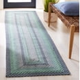 thumbnail image 1 of SAFAVIEH Braided Claes Bordered Reversible Runner Rug, Gray/Green, 2'3" x 8', 1 of 11