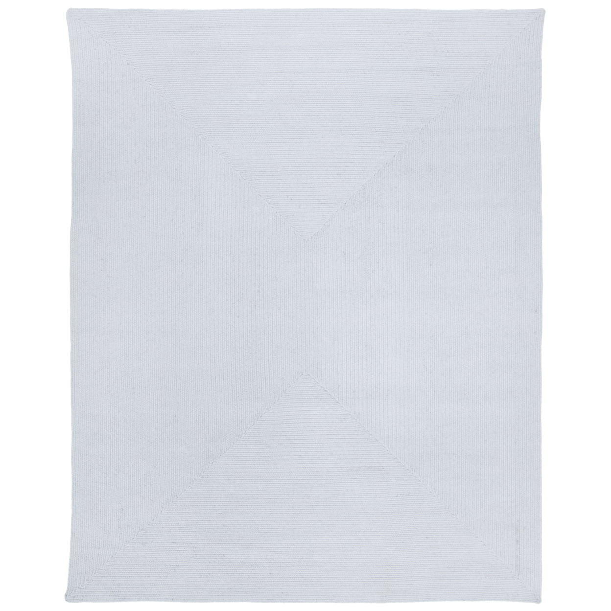 Casual Elegance 47" Reversible Braided Cotton Rug in Light Blue
