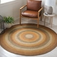 thumbnail image 1 of SAFAVIEH Braided Dorinda Bordered Reversible Area Rug, Ivory/Green, 6' x 6' Round, 1 of 11