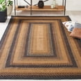 thumbnail image 1 of SAFAVIEH Braided Dorinda Bordered Reversible Area Rug, Natural/Sage, 4' x 6', 1 of 13
