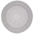 thumbnail image 1 of SAFAVIEH Braided Evangeline Bordered Machine Washable Reversible Area Rug, Grey, 8' x 8' Round, 1 of 5