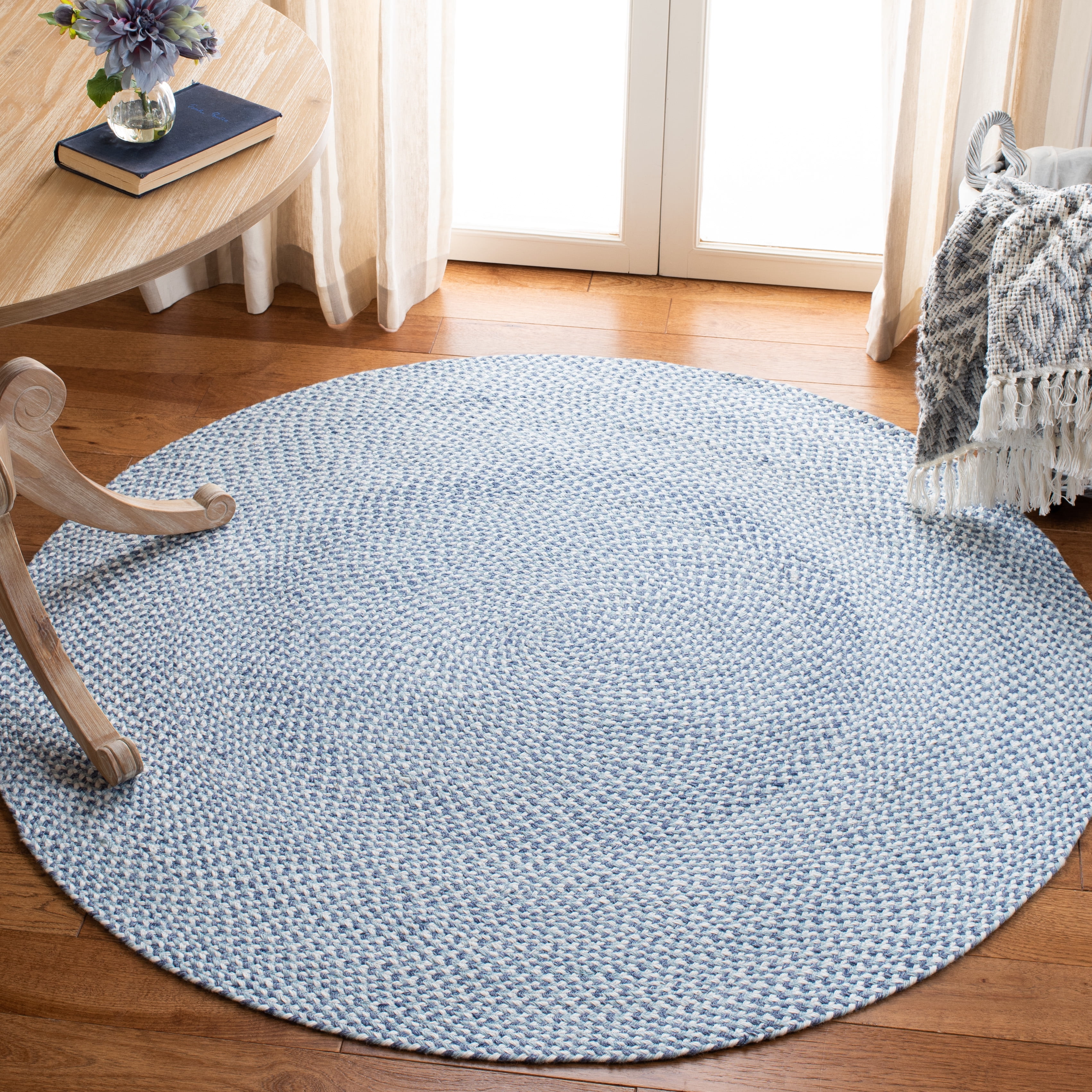 SAFAVIEH Braided Geraldine Checkered Polyester Reversible Area Rug ...
