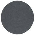 thumbnail image 1 of SAFAVIEH Braided Gino Distressed Machine Washable Reversible Area Rug, Black, 5' x 5' Round, 1 of 8