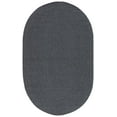 thumbnail image 1 of SAFAVIEH Braided Gino Distressed Machine Washable Reversible Area Rug, Black, 8' x 10' Oval, 1 of 9