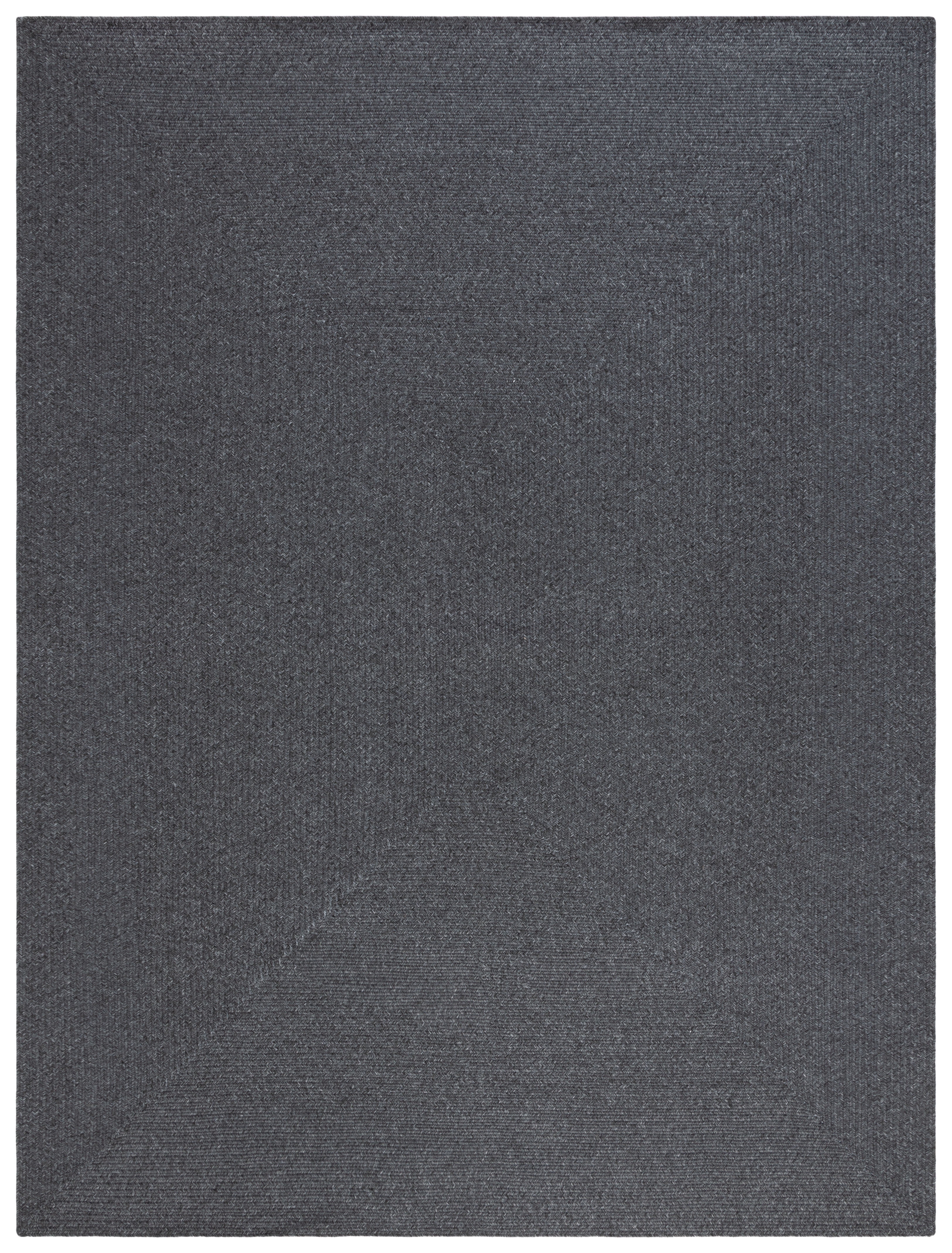 Chic Black Handwoven Synthetic 8'x10' Reversible Area Rug