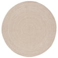 thumbnail image 1 of SAFAVIEH Braided Gino Distressed Machine Washable Reversible Area Rug, Natural, 3' x 3' Round, 1 of 5