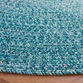 thumbnail image 1 of SAFAVIEH Braided Gino Distressed Machine Washable Reversible Area Rug, Teal/Green, 9' x 12' Oval, 1 of 5