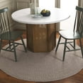thumbnail image 1 of SAFAVIEH Braided Harmon Geometric Cotton Reversible Area Rug, Ivory/Beige, 7' x 7' Round - Coastal Design, Ivory & Beige, Cotton, Hand Woven Pattern, Ideal for Entryway, Kitchen, Living Room, Office, 1 of 10
