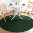 thumbnail image 1 of SAFAVIEH Braided Kader Solid Reversible Area Rug, Dark Green, 4' x 4' Round, 1 of 7