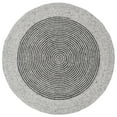 thumbnail image 1 of SAFAVIEH Braided Lars Geometric Reversible Area Rug, Gray/Black, 5' x 7' Oval, 1 of 11