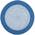 thumbnail image 1 of SAFAVIEH Braided Lars Geometric Reversible Area Rug, Navy/Ivory, 5' x 5' Round, 1 of 10