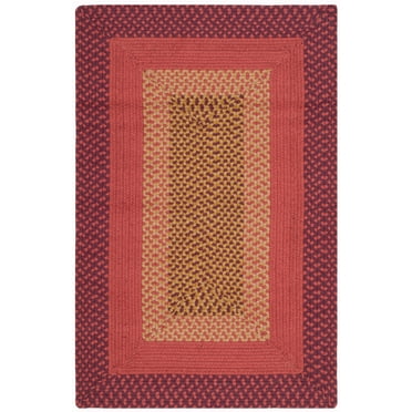 SAFAVIEH Braided Morgan Bordered Cotton Area Rug, Multi, 2'6" x 4'