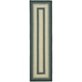 thumbnail image 1 of SAFAVIEH Braided Neville Bordered Machine Washable Reversible Runner Rug, Black/Grey, 2'3" x 12', 1 of 7