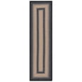 thumbnail image 1 of SAFAVIEH Braided Neville Bordered Machine Washable Reversible Runner Rug, Black/Grey, 2'3" x 16', 1 of 7