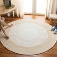 thumbnail image 1 of SAFAVIEH Braided Osmond Geometric Polyester Reversible Area Rug, Beige/Ivory, 6' x 6' Round, 1 of 7
