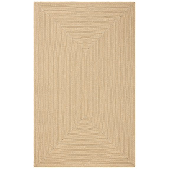 SAFAVIEH Braided Rishika Solid Area Rug, Beige/Tan, 5' x 8'