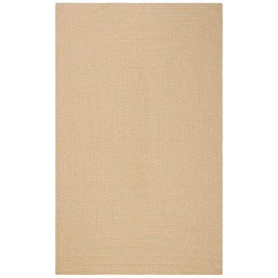 SAFAVIEH Braided Rishika Solid Area Rug, Beige/Tan, 6' x 9'