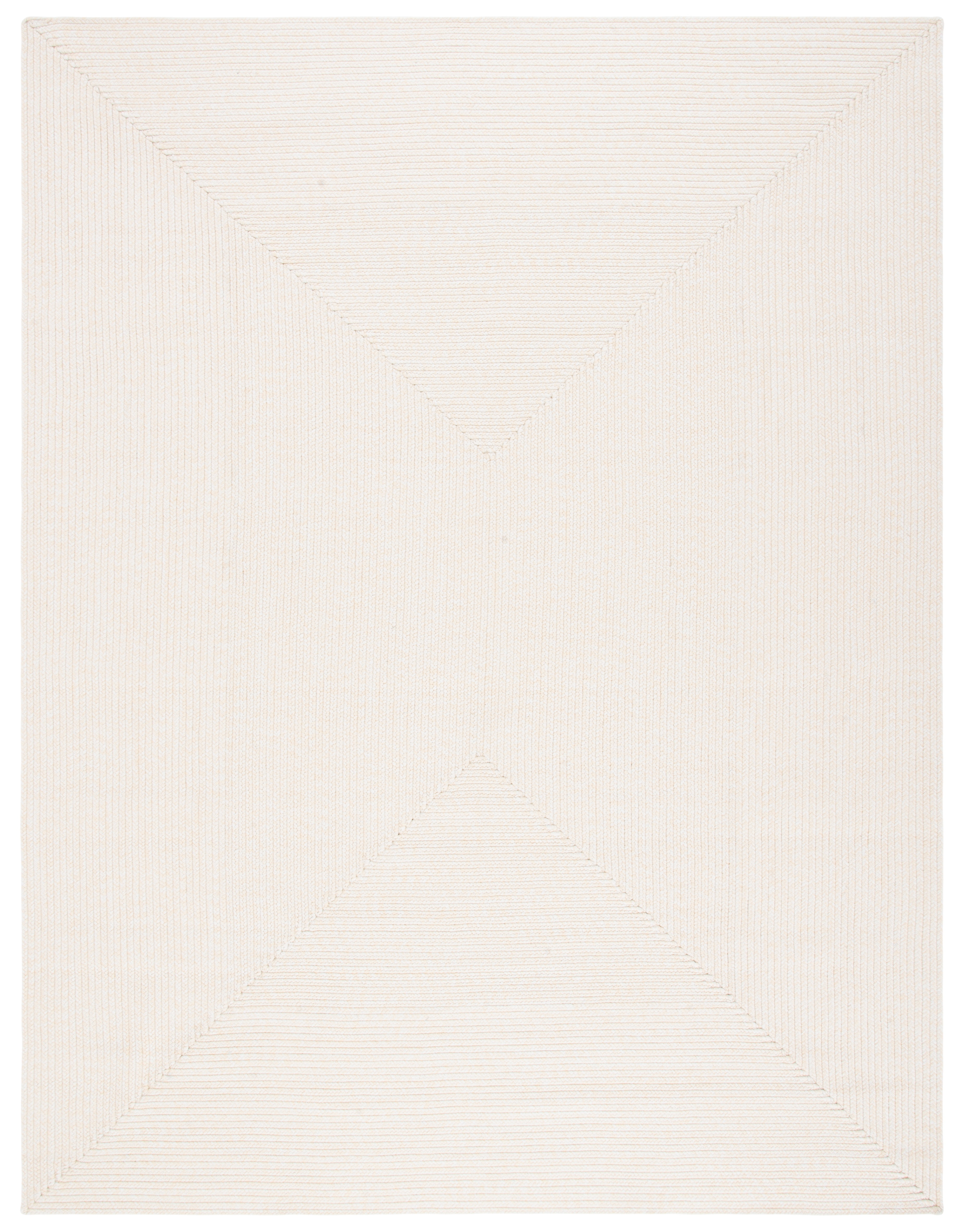 Ivory Braided 60'' x 22'' Reversible Synthetic Area Rug