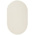 thumbnail image 1 of SAFAVIEH Braided Rishika Solid Area Rug, Ivory/Beige, 6' x 9' Oval, 1 of 8