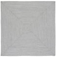 thumbnail image 1 of SAFAVIEH Braided Rishika Solid Area Rug, Silver/Grey, 4' x 4' Square, 1 of 8