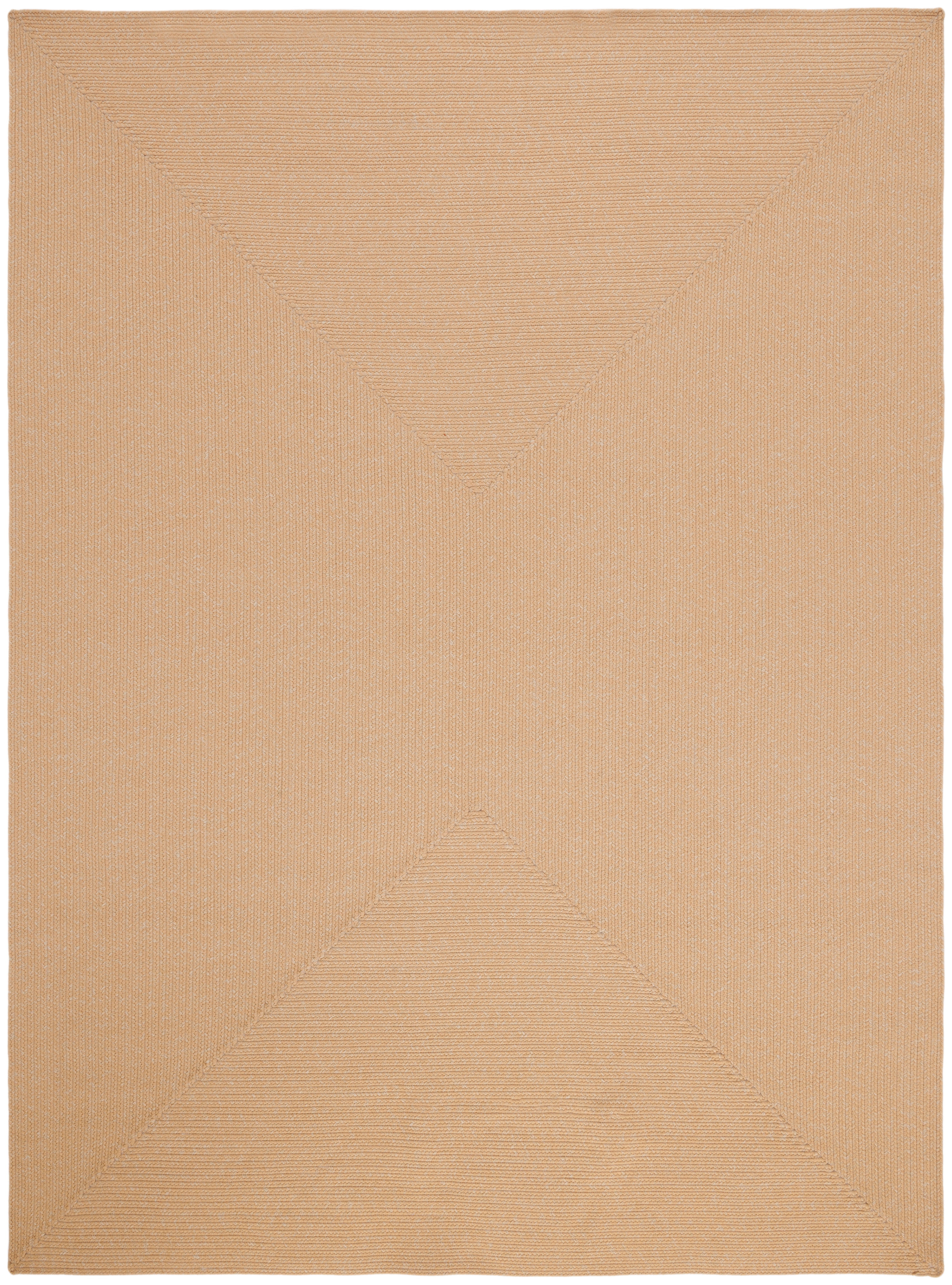 SAFAVIEH Braided Rishika Solid Machine Washable Reversible Area Rug, Beige/Tan, 10' x 14'