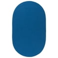thumbnail image 1 of SAFAVIEH Braided Rishika Solid Machine Washable Reversible Area Rug, Blue, 3' x 5' Oval, 1 of 9
