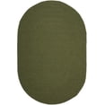 thumbnail image 1 of SAFAVIEH Braided Rishika Solid Machine Washable Reversible Area Rug, Green, 10' x 14' Oval, 1 of 12