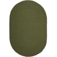 thumbnail image 1 of SAFAVIEH Braided Rishika Solid Machine Washable Reversible Area Rug, Green, 6' x 8' Oval, 1 of 12