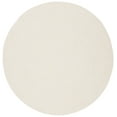 thumbnail image 1 of SAFAVIEH Braided Rishika Solid Machine Washable Reversible Area Rug, Ivory/Beige, 6' x 6' Round, 1 of 8