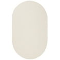 thumbnail image 1 of SAFAVIEH Braided Rishika Solid Machine Washable Reversible Area Rug, Ivory/Beige, 9' x 12' Oval, 1 of 6